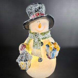 VP Home LED Snowman Figurine Light Up Holiday Decor